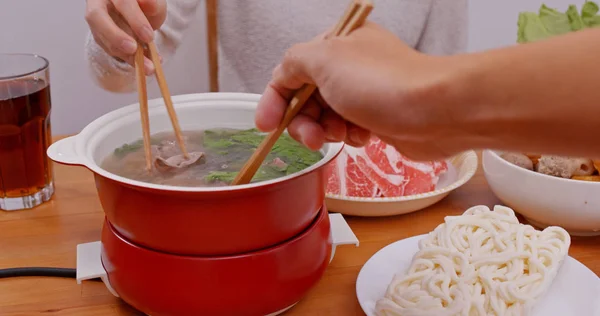 Chinese Hot Pot Dinner — Stock Photo, Image