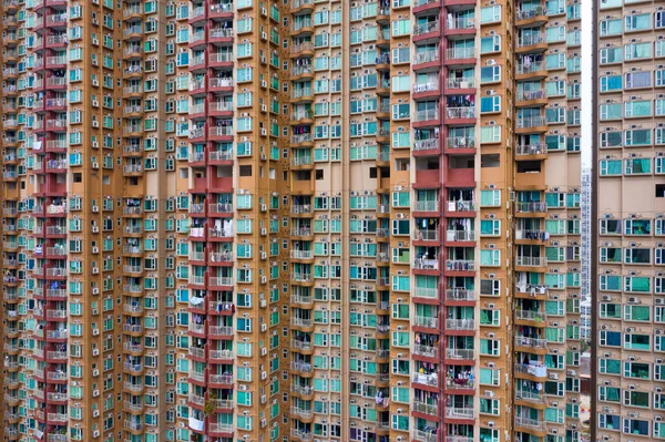 Buitenzijde Van Gevel Van Het Appartementengebouw — Stockfoto