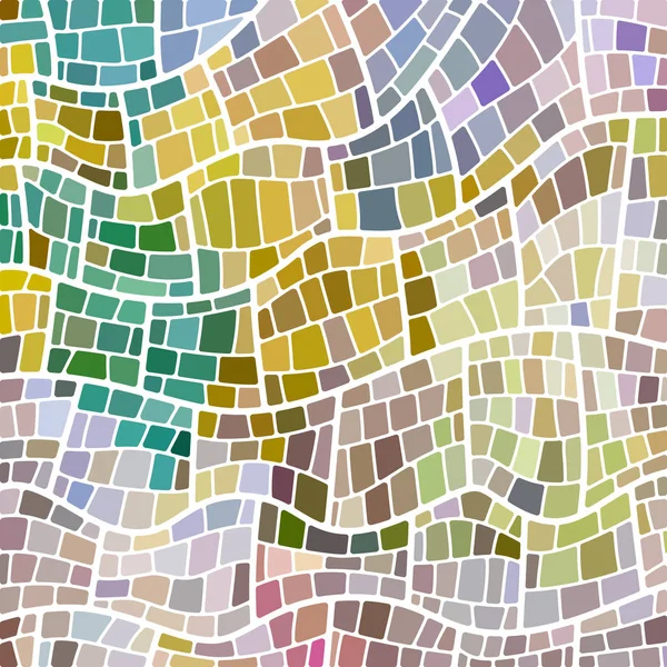 Abstrato Fundo Mosaico Vidro Manchado Amarelo Teal — Fotografia de Stock