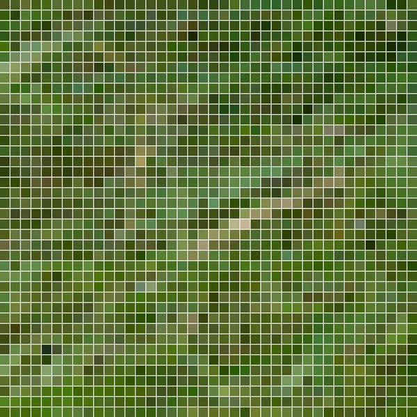 Abstrato Quadrado Pixel Mosaico Fundo Verde — Fotografia de Stock