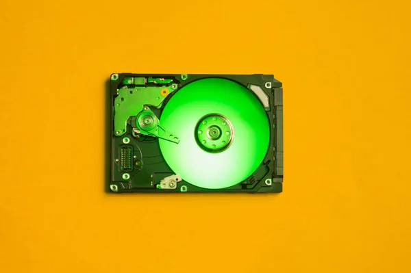 Kleurrijke Hdd Open Harde Schijf Het Concept Van Opslag Van — Stockfoto