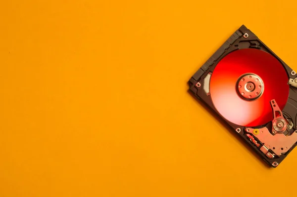 Barevný Hdd Otevřenou Jednotku Pevného Disku Koncepce Ukládání Dat Datové — Stock fotografie