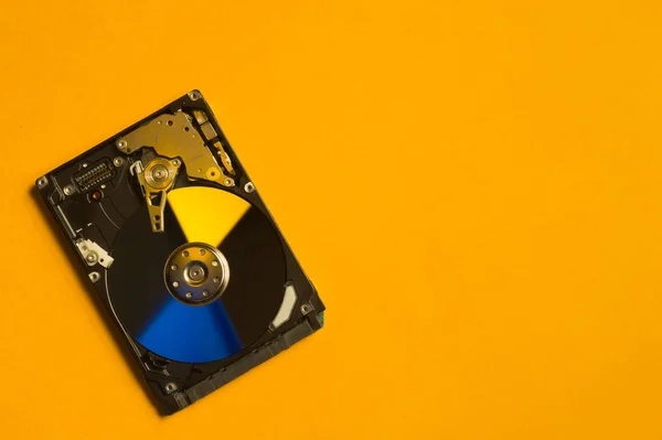 Kleurrijke Hdd Open Harde Schijf Het Concept Van Opslag Van — Stockfoto