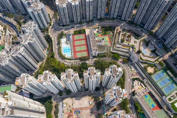Tai Koo Hong Kong Marzo 2019 Vista Arriba Hacia Abajo — Foto de Stock