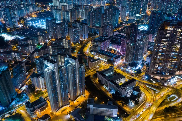 San Kong Hong Kong February 2019 Hong Kong City Night — 스톡 사진