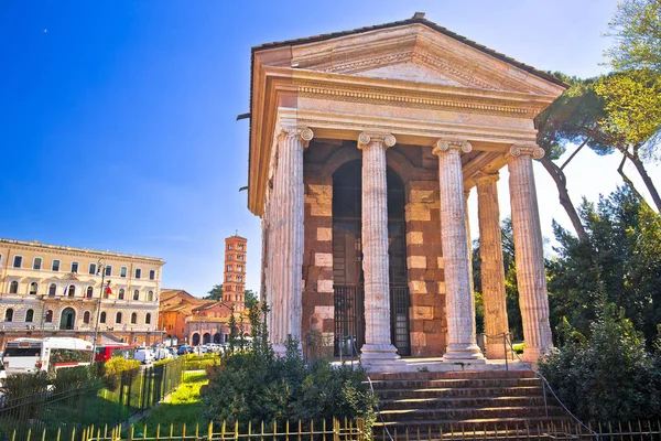 Templo Portuno Monumento Aciente Ciudad Eterna Roma Capital Herencia Romana — Foto de Stock