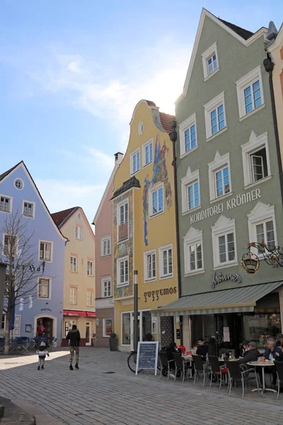 Praça Mercado Weilheim — Fotografia de Stock