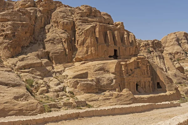Obelisken Grav Rutten Till Petra Jordanien — Stockfoto