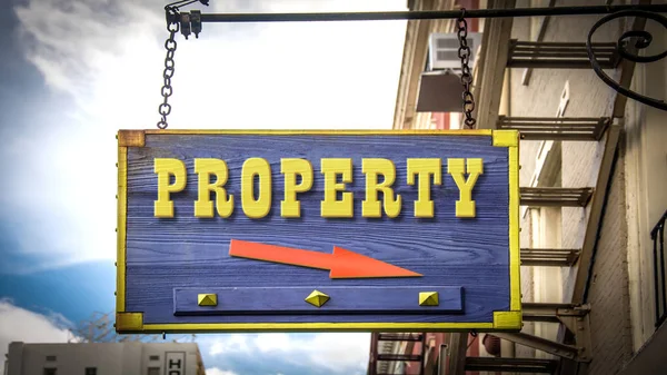 Street Sign Property — Stock Photo, Image