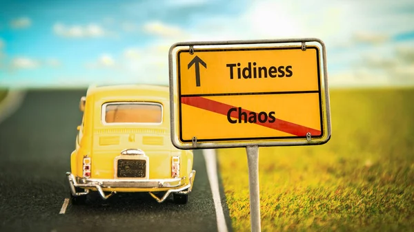 Street Sign Tidiness Chaos — Stock Photo, Image