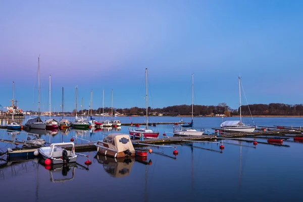 Uitzicht Stad Haven Rostock Duitsland — Stockfoto