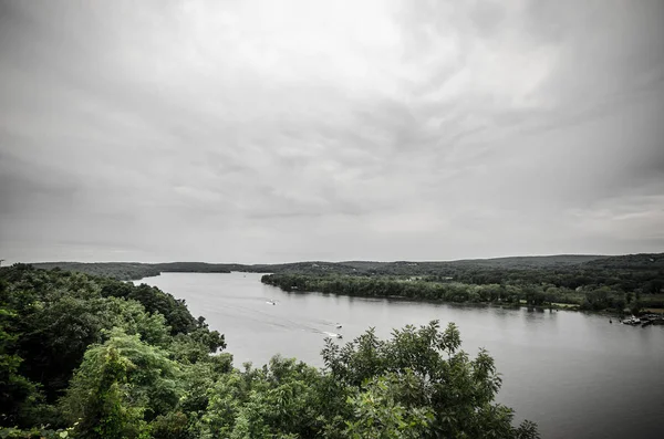 Річка Коннектикут Природному Ландшафті — стокове фото