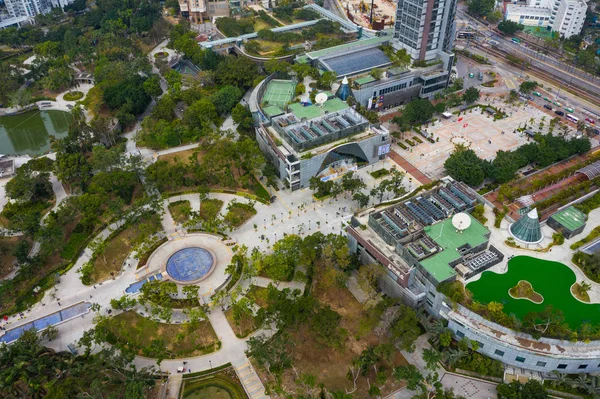 Tin Shui Wai Hongkong Únor 2019 Pohled Dům Park Hong — Stock fotografie