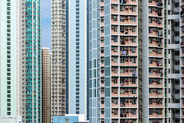Hong Kong Rakennuksen Julkisivu — kuvapankkivalokuva