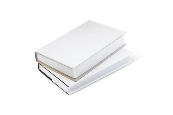 Κενό Βιβλίο Κάλυμμα Λευκό Άσπρο Φόντο — Φωτογραφία Αρχείου