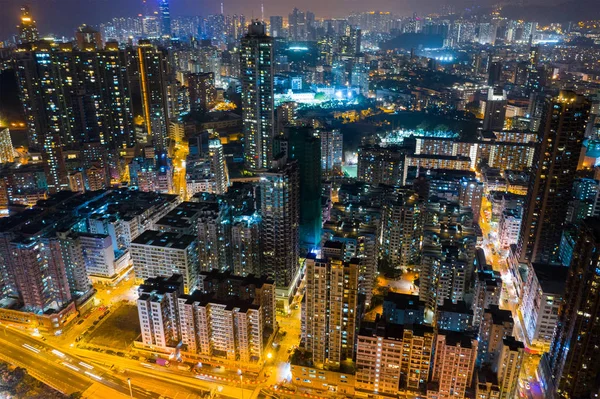 Kwa Wan Hongkong November 2018 Hongkong Stadt Bei Nacht — Stockfoto