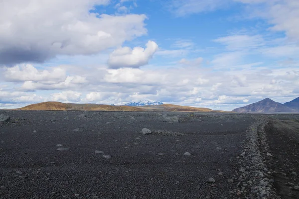 Vuile Weg Langs Centrale Hooglanden Van Ijsland Ijsland Landschap Route — Stockfoto