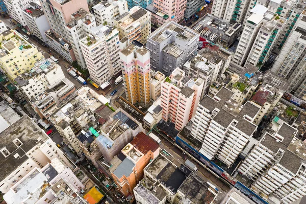 Sham Shui Hong Kong Серпня 2018 Aerial View Hong Kong — стокове фото