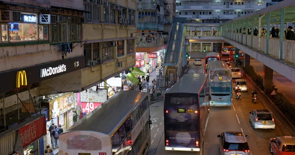 Mong Kok Hong Kong Marzo 2019 Hong Kong Notte — Foto Stock