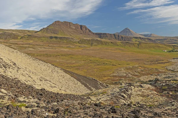Grabrok Izlanda Yakınlarındaki Kırsal Volkanik Peyzaj — Stok fotoğraf