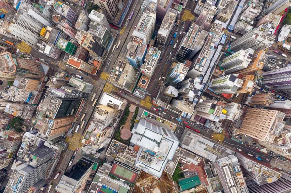 Mong Kok Hongkong Březen 2019 Letecký Pohled Hongkongské Město — Stock fotografie