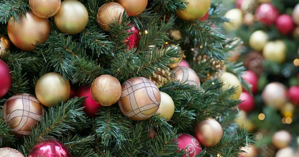 Festivo Natal Árvore Feriado Decorações — Fotografia de Stock