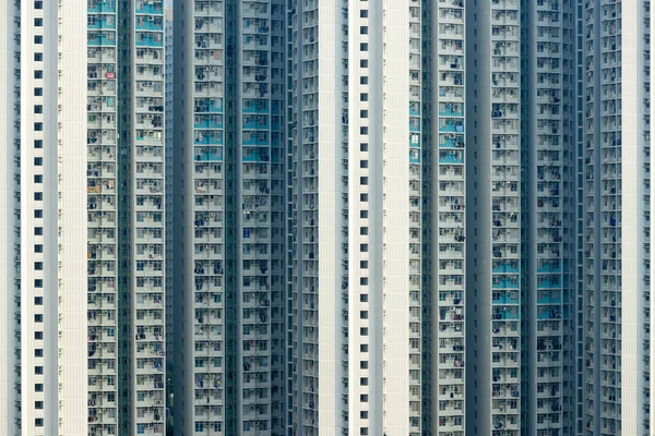 Hausfassade Von Immobilien Hongkong — Stockfoto