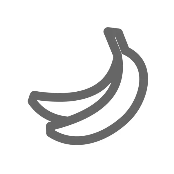 Значок Контура Банана Банановый Фруктовый Знак Векторная Иллюстрация Eps — стоковое фото