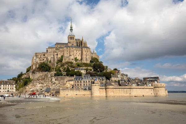 Mont Saint Michel Franciaország 2018 Szeptember Mont Saint Michel Sziget — Stock Fotó