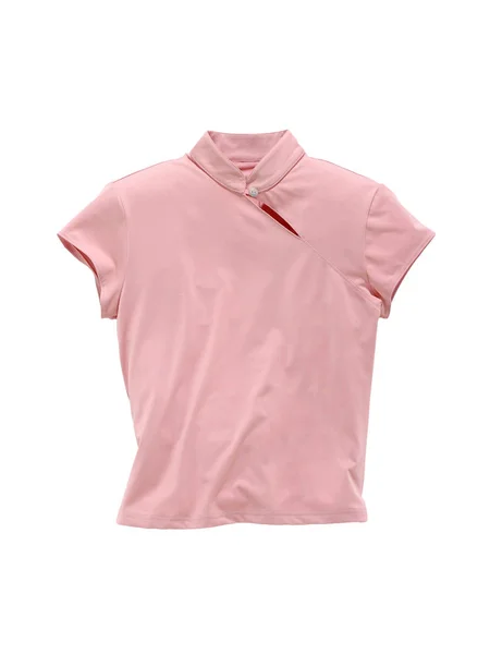 Ärmellose Bluse Rosa Isoliert Auf Weißem Hintergrund — Stockfoto