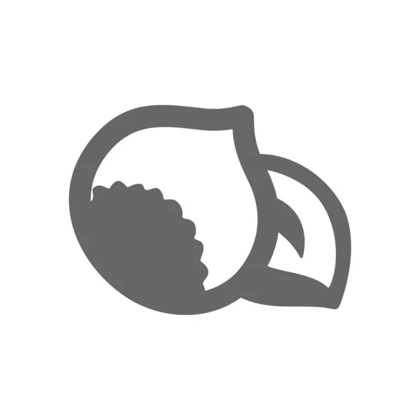 Φουντούκι Εικονίδιο Περίγραμμα Nut Σημάδι Από Φρούτα Εικονογράφηση Διάνυσμα Για — Φωτογραφία Αρχείου