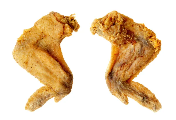 Original Rezept Gebratene Chicken Wings Isoliert Auf Weißem Hintergrund — Stockfoto