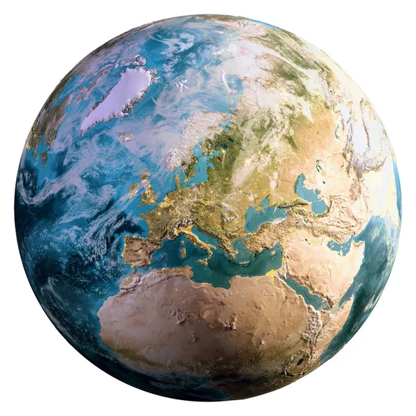 Планета Земля Глобус Элементы Этого Изображения Предоставлены Наса Рендеринг — стоковое фото