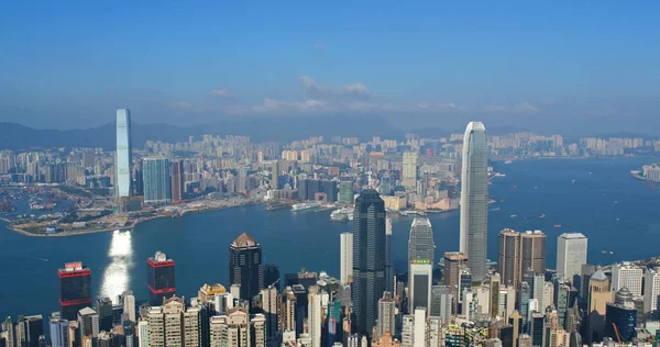 Victoria Peak Hongkong November 2018 Hongkong Skyline — Stockfoto
