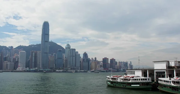 Victoria Harbor Hong Kong November 2018 Ferry Pier Hong Kong — Stockfoto