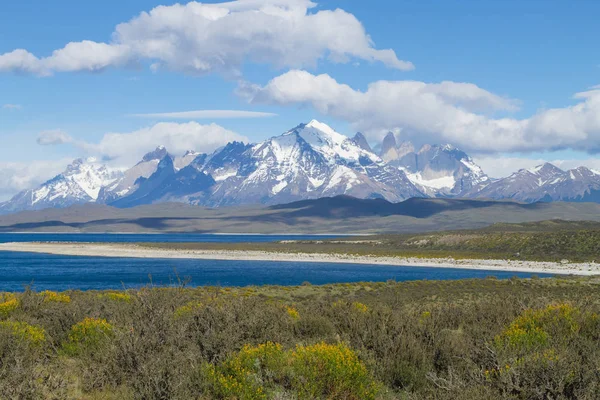 Sarmiento Uitzicht Het Meer Torres Del Paine National Park Chili — Stockfoto