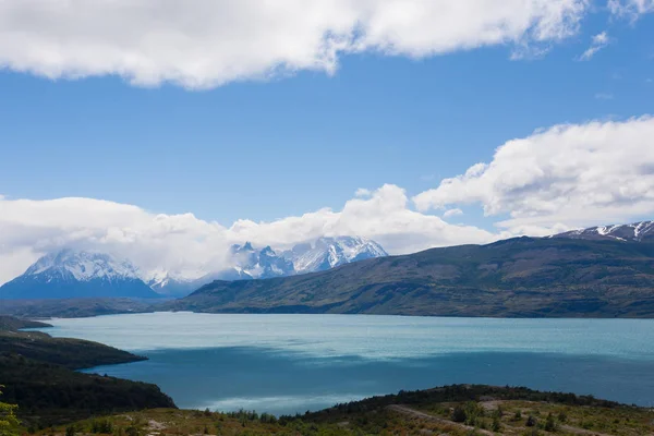 Paisagem Parque Nacional Torres Del Paine Chile Lago Pehoe Patagônia — Fotografia de Stock