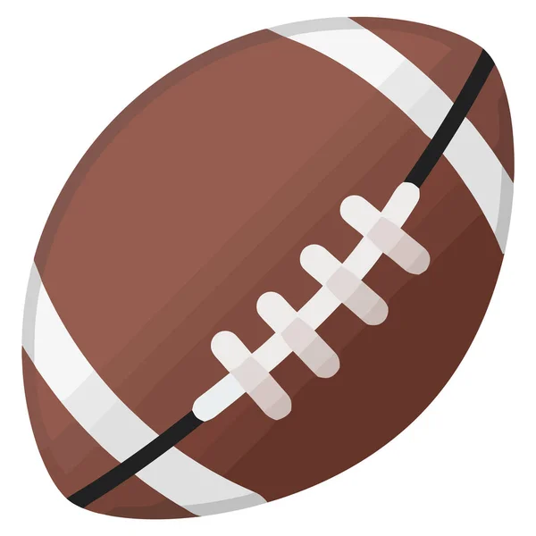 American Football Ball Objekt Spiel Sport Freizeit Leder Illustration — Stockfoto
