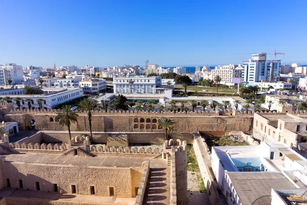 Cityscape Sousse Muzea Ribat Tunisku — Stock fotografie