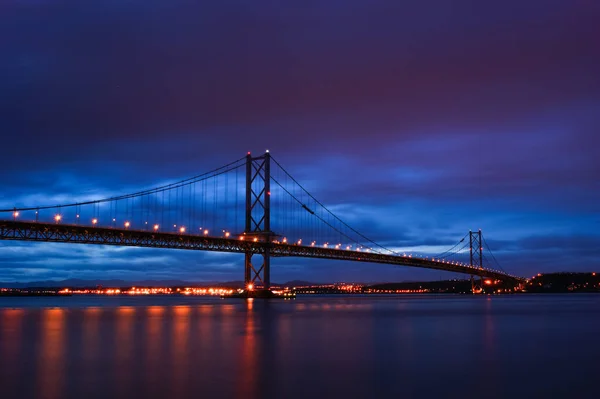 Forth Road Bridge Night — Stock Photo, Image