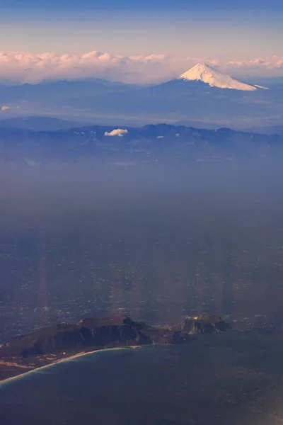 Vue Aérienne Fuji San Montagne Fuji Montagne Emblématique Japon Prendre — Photo