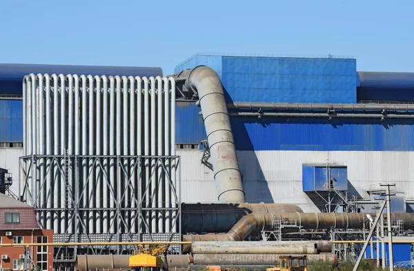 Grote Fabriek Voor Verwerking Van Schroot Enorme Fabriek Oude Metalen — Stockfoto