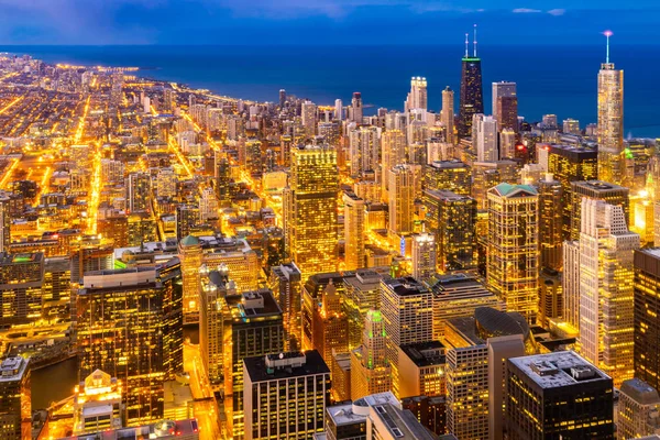 Chicago City Illinois Abd Chicago Şehir Merkezinde Chicago Skylines Bina — Stok fotoğraf