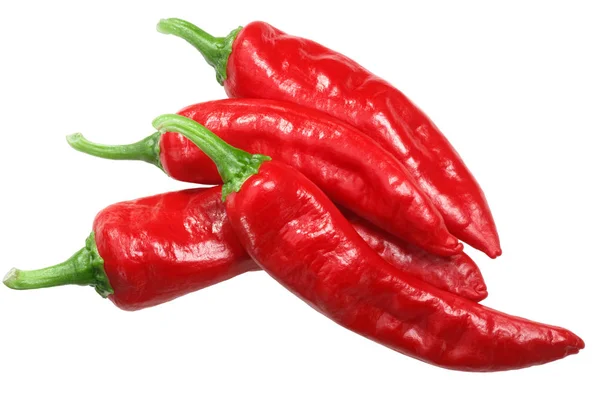 Aleppopfeffer Paprika Annuum Frische Überreife Ganze Schoten Von Oben — Stockfoto