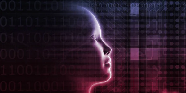 Stordata Artificiell Intelligens För Mönsterigenkänning Och Förutsägelse — Stockfoto