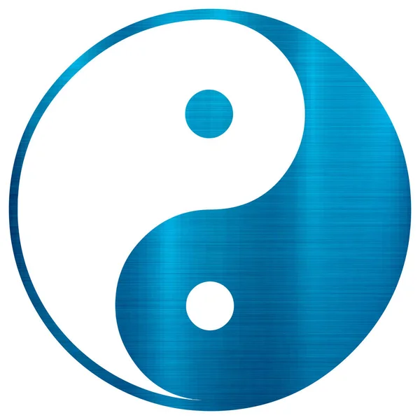 Yin Yang Chinesisch Illustration Feng Shui Balance Zen Silhouette Taoismus — Stockfoto