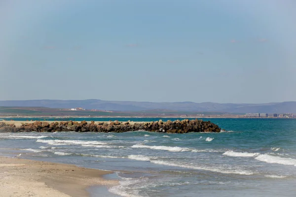 Beautiful View Sea Coast Pomorie Bulgaria — Stock Photo, Image