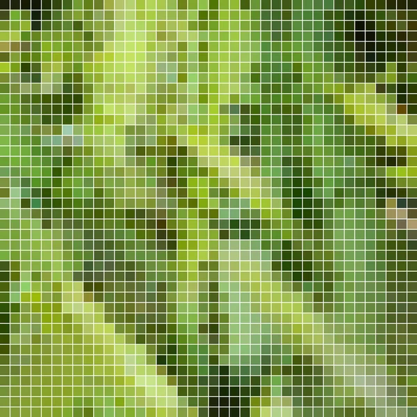 Abstrait Pixel Carré Fond Mosaïque Vert — Photo