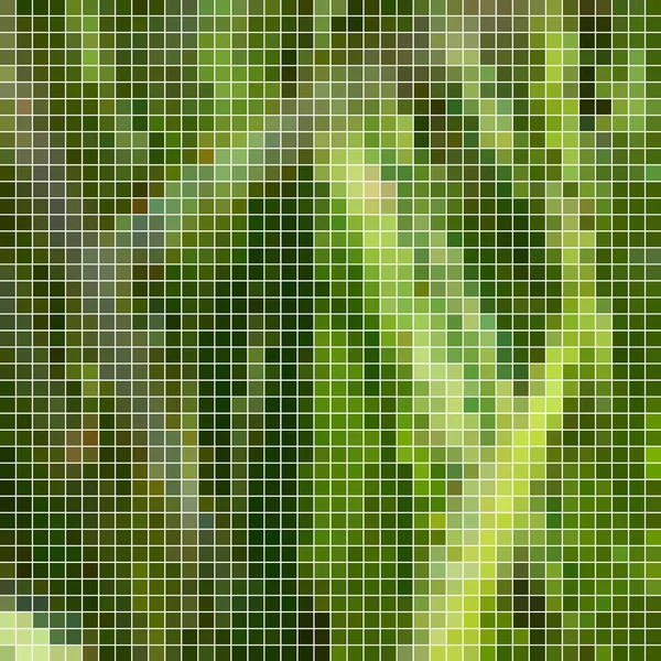 Abstrait Pixel Carré Fond Mosaïque Vert — Photo
