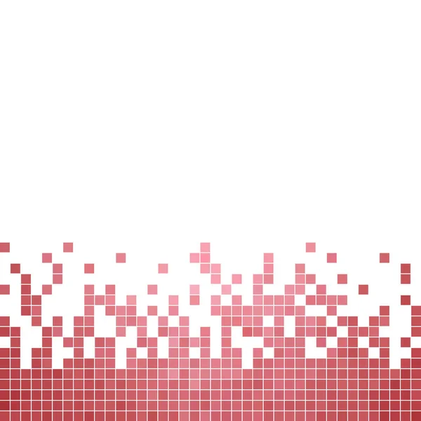 Fondo Mosaico Píxeles Cuadrados Abstractos Rojo —  Fotos de Stock